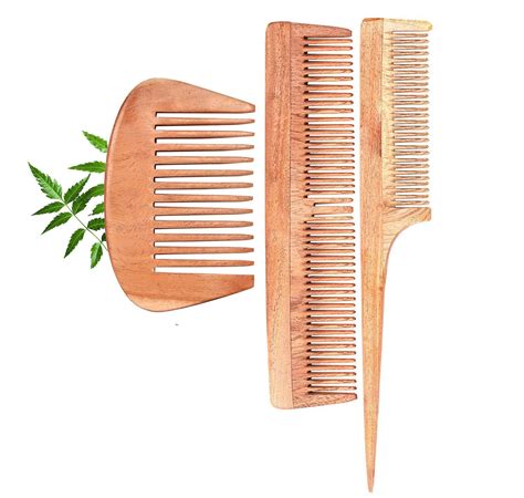 Buy Love root Kacchi Neem Comb, Wooden Comb | Hair Growth, Hairfall ...