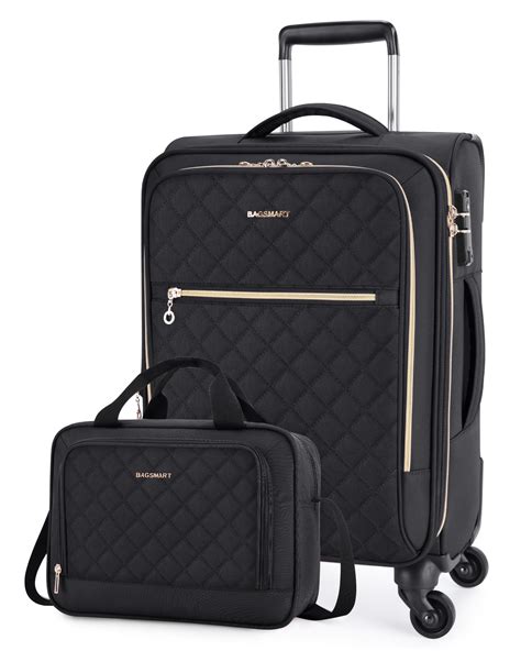 BAGSMART Carry On Luggage 20 Inch, Expandable Suitcase, 2 Piece Luggage ...