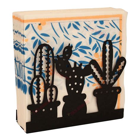 Buy TIED RIBBONS Metal Napkins Holder Stand Tissue Papers Dispenser (15 ...