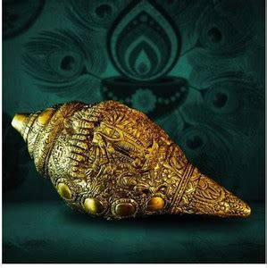 PITTALAM Brass Shankh – Vishnu Virat Roop/ Religious Conch Decorative ...