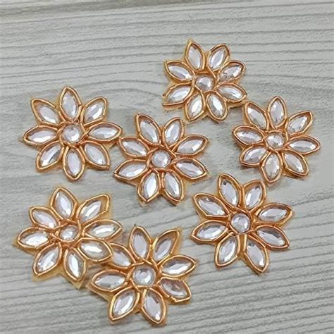 Lovetholy 25pcs, 2cm, Embroidery Neck sew on Flowers Applique Patches ...