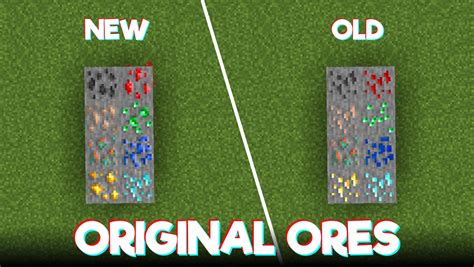 Old Ore Textures Texture Pack for Minecraft [1.17.1]