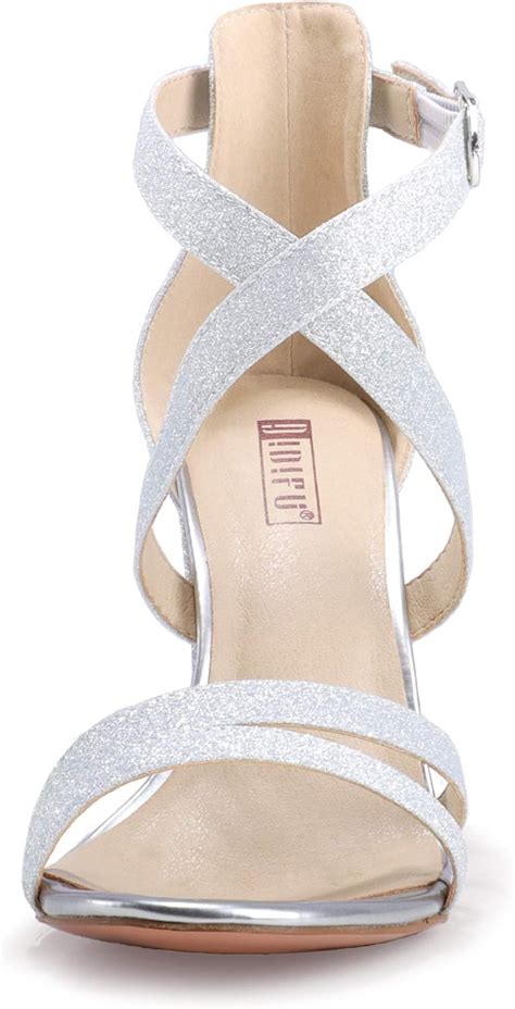 Buy IDIFU Women's Chunky High Heel Sandal Strappy Open Toe Ankle Strap ...