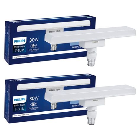 PHILIPS Stellar Bright 30W B22 LED T-Bulb,3000lm,Cool Day Light, Pack ...