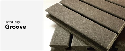 Groove Acoustic Foam Panels for Soundproofing | Noise reduction ...