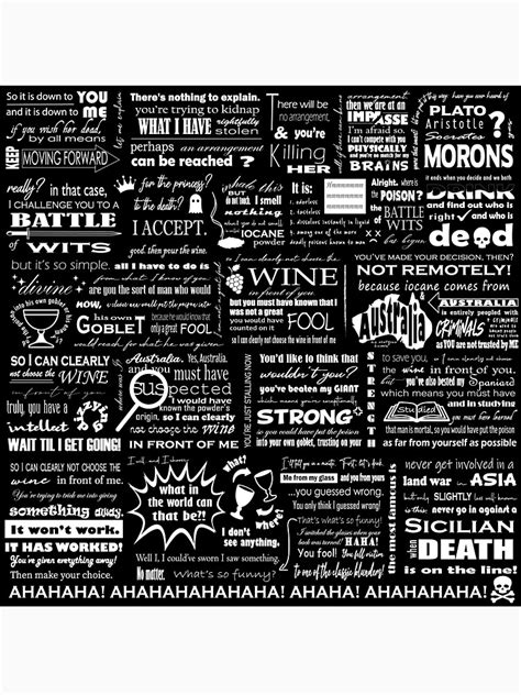 Image result for Princess Bride Poison Scene Script