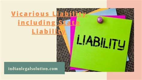Vicarious Liability including State Liability - Indian Legal Solution