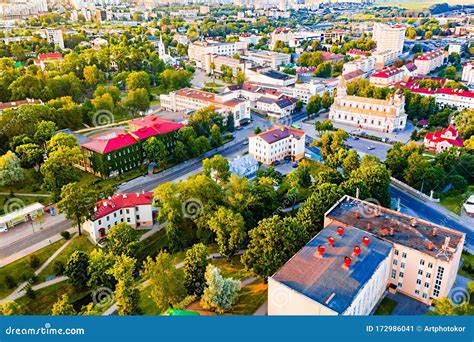 Early Morning Starts in Grodno, Belarus. Summer in Regional City ...