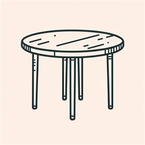 Image result for Simple Drawing of a Small Table