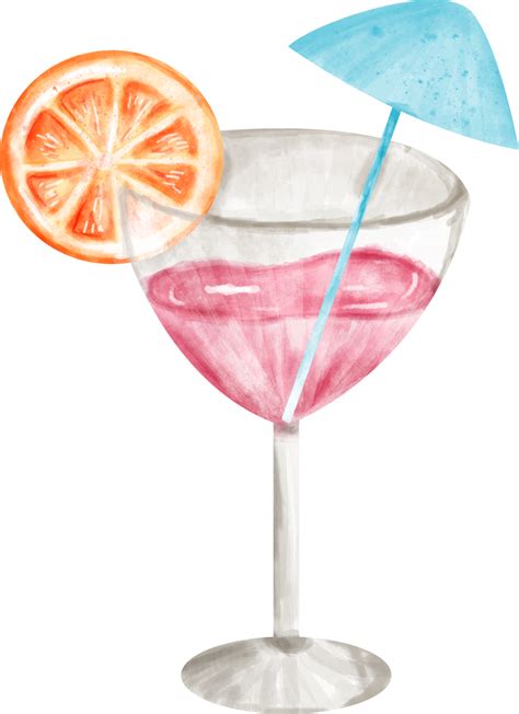 watercolor cocktail clip art 23323442 PNG
