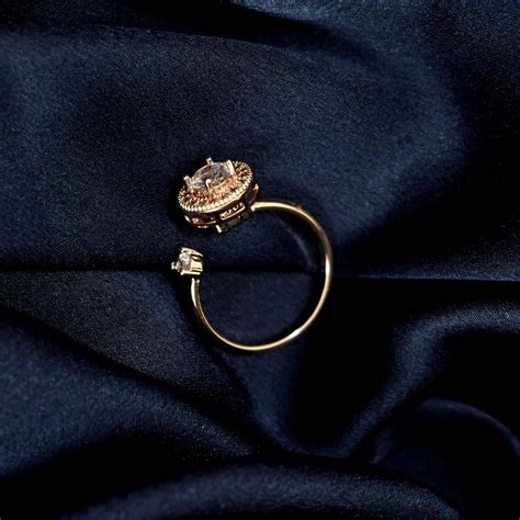 Halo Spinner Ring - Rose Gold | Salty – Salty Accessories