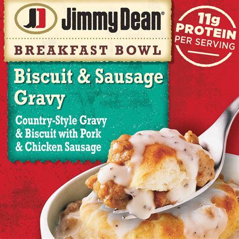 Jimmy Dean Biscuit & Sausage Gravy Breakfast Bowl, 9 oz (Frozen ...