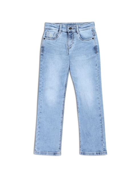 Buy Boys Boys Relaxed Fit Mid Rise Jeans Blue|U.S. Polo Assn. India