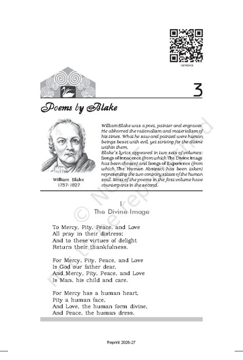 Ch 3 - Analysis of William Blake's Poems: Innocence vs Experience - Studocu