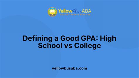 Average GPA In High School & College