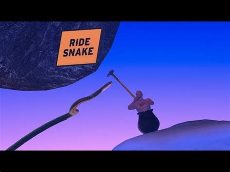 Image result for Getting Over It Do Not Ride Snake