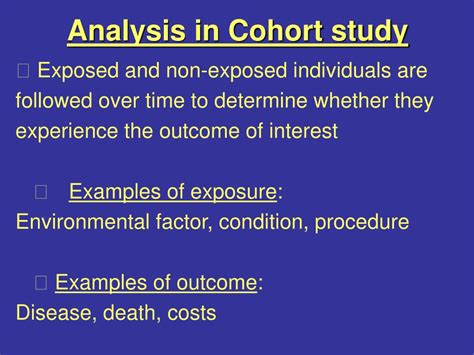 Cohort Study Examples 的图像结果