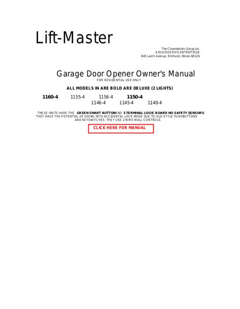 Lift Master User Manual 的图像结果