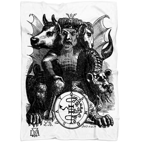 Asmodeus Demon King Fleece Blanket – The Luciferian Apotheca