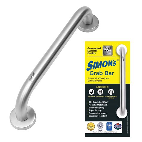 Buy Simon's 100% Stainless Steel 304 Heavy Duty Grab bar for Bathroom ...