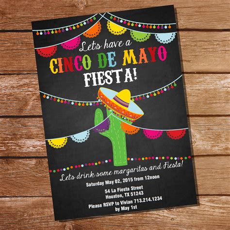 Cinco De Mayo Invitation Template – Collegio Sanlorenzo Template