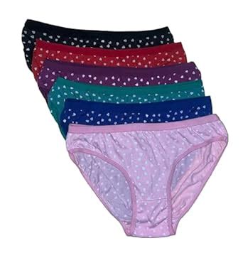 Buy Combo Pack of 6 Women's Briefs Soft Cotton, Hosiery Underwear ...