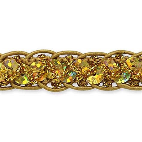 Expo International Sequin Braid Cord Trim, 20-Yard, Gold : Amazon.in ...