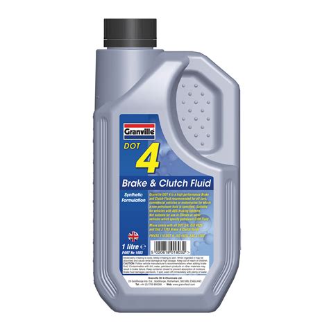 Granville Dot 4 Brake & Clutch Fluid – Clarik Ltd.