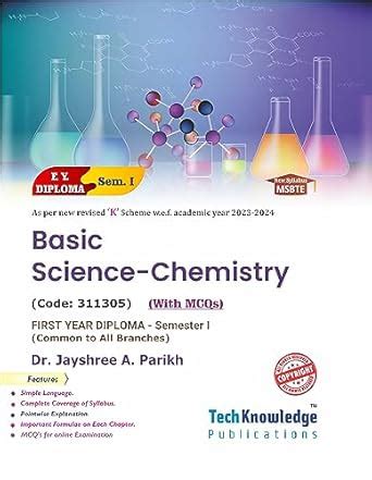 Buy Basic Science Chemistry For MSBTE Diploma Common To All Branch ...