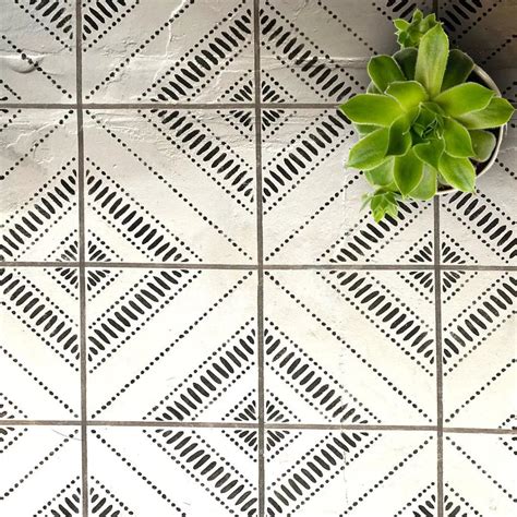 Stencils That Look Like Tile at Victoria Melrose blog