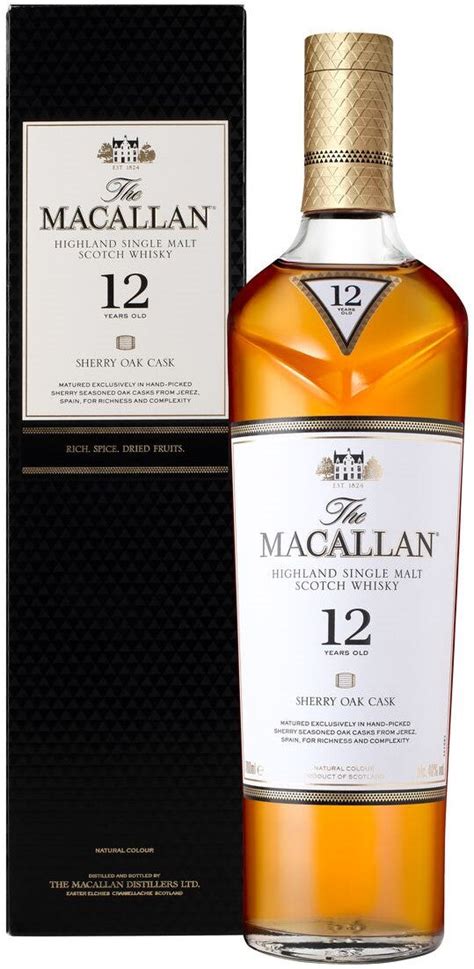 Macallan 12 Year Sherry Oak Cask Whisky 70cl – Distillers Direct
