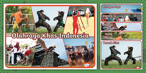Poster Olahraga Tradisional dari Indonesia