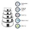 Kitchen Pro Stainless Steel Air Tight Lid Bowl Set of 5 Pcs : Amazon.in ...