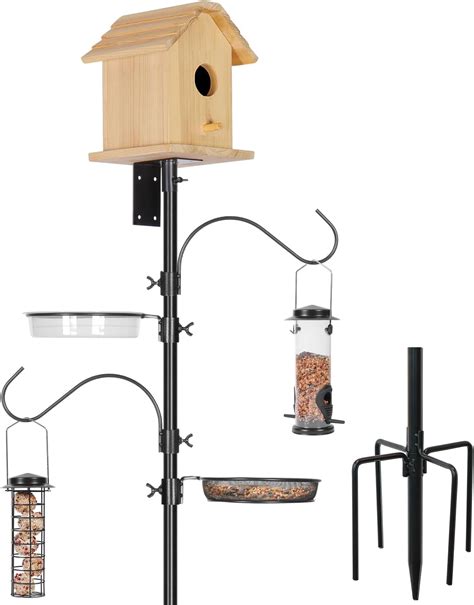 Amazon.com : BirdDock Bird Feeder Pole, 78 Inch Bird House Pole Mount ...