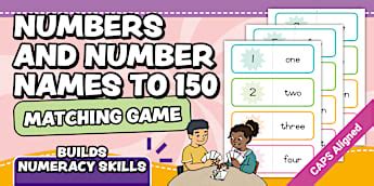 Number symbols & number names - Grade 2 South Africa