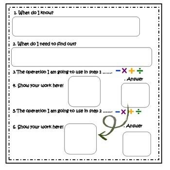 Image result for Two-Step Word Problem. Print