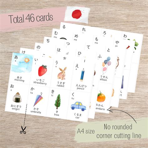 Hiragana Flashcards ,japanese Flashcards, Printablehiragana, Japanese ...