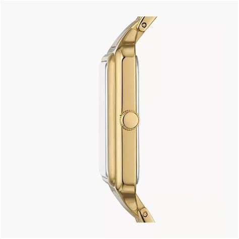 Fossil Raquel Three-Hand Date Gold-Tone Stainless Steel Watch – The ...
