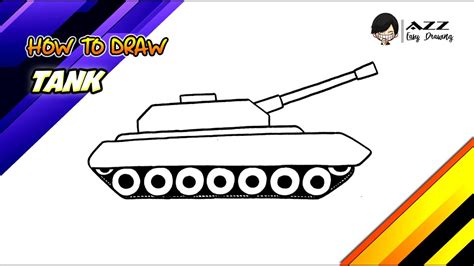 Tank Drawing Easy Step By Step