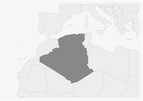 Map of Africa with highlighted Algeria map 41060616 Vector Art at Vecteezy