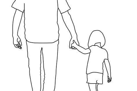 "Father and Daughter Line Art " Tote Bag for Sale by Kotana | Father ...