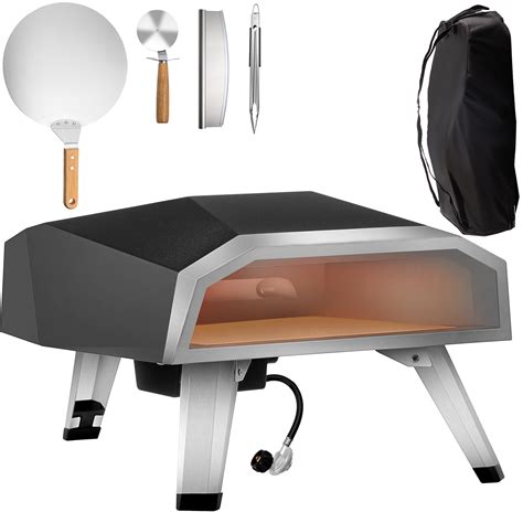 VEVOR Gas Pizza Oven, Stainless Steel Propane Pizza Oven, Gas Fire ...