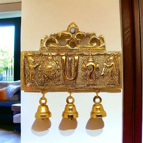 Utkrisht Arts Gold Plated Metal Tirupati Balaji Shankh Chakra Namah ...