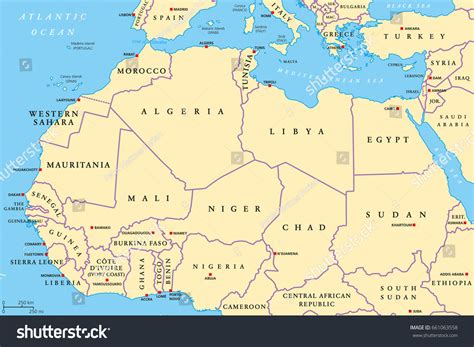 Africa Countries And Capitals Map Southern Africa Map White Lands
