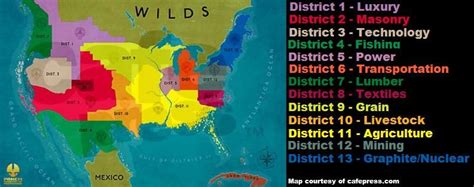 The Hunger Games Districts Map | Us World Maps