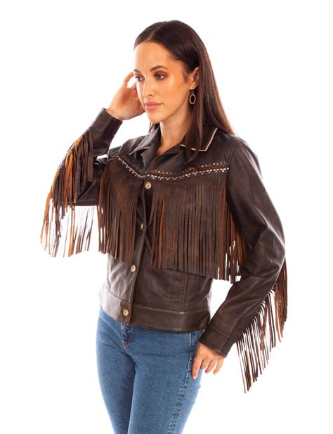 SCULLY® WOMEN'S FRINGE WESTERN LEATHER JACKET - Bony Pony