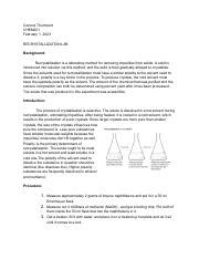 Recrystallization Lab Question 的图像结果