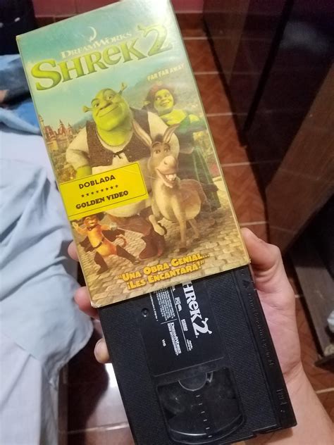 I found a spanish dubbed Shrek 2 VHS copy in my parent's house. : r ...