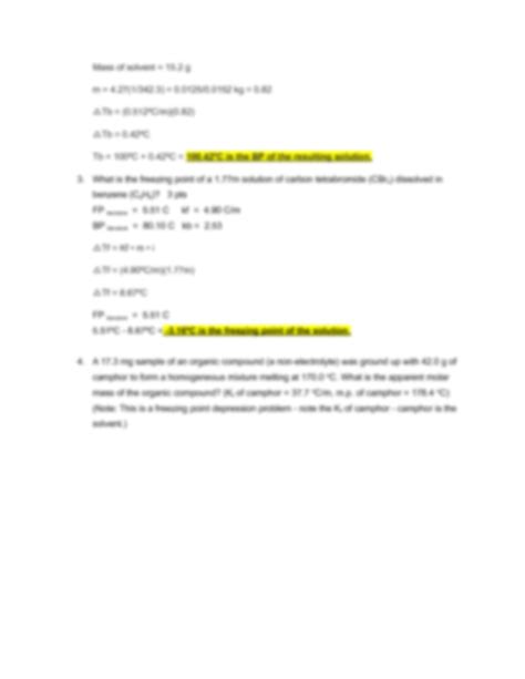 Image result for Colligative Properties Assignment