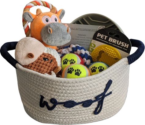 Amazon.com: New Puppy Gift Basket - Premium Puppy Starter Kit and Dog ...